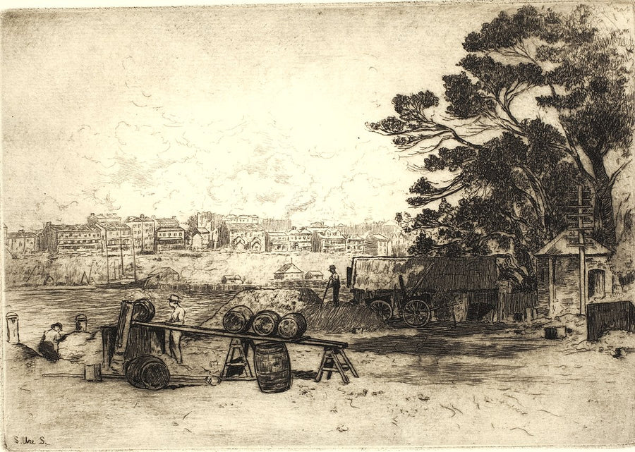 Council yard, McMahons Point, Sydney — illustration, from McMahons Point, 1915