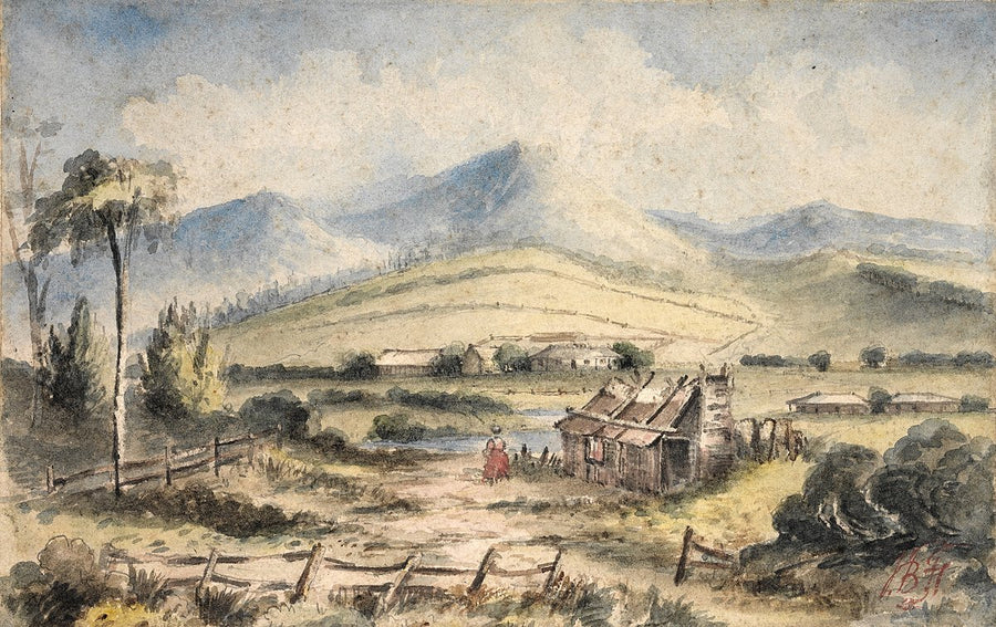 Mopes Creek outstation, Victoria — illustration, 1851