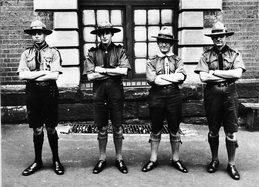 Four scouts in uniform, Sydney — photograph, from Sydney, 1930–31