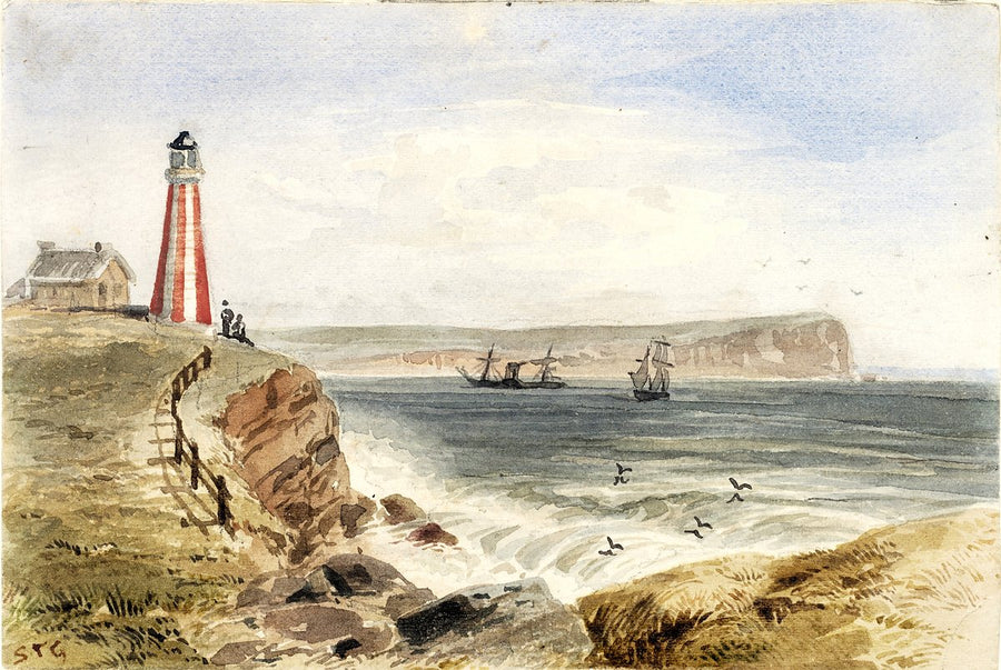 Inner Lighthouse, South Head, Port Jackson — illustration, from Watsons Bay, 1858–66