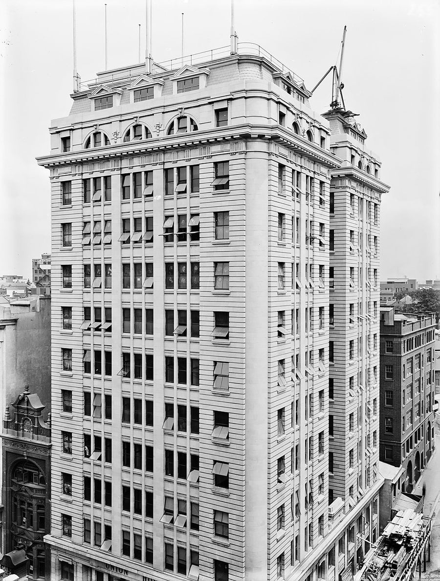 Union House, Sydney, seen from a neighbouring building — photograph, c. 1924–27