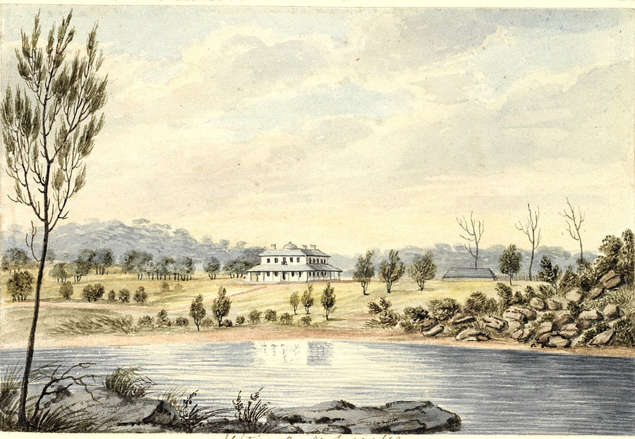 Ultimo House, Surgeon John Harris's estate, from the east — illustration, from Ultimo, 1820