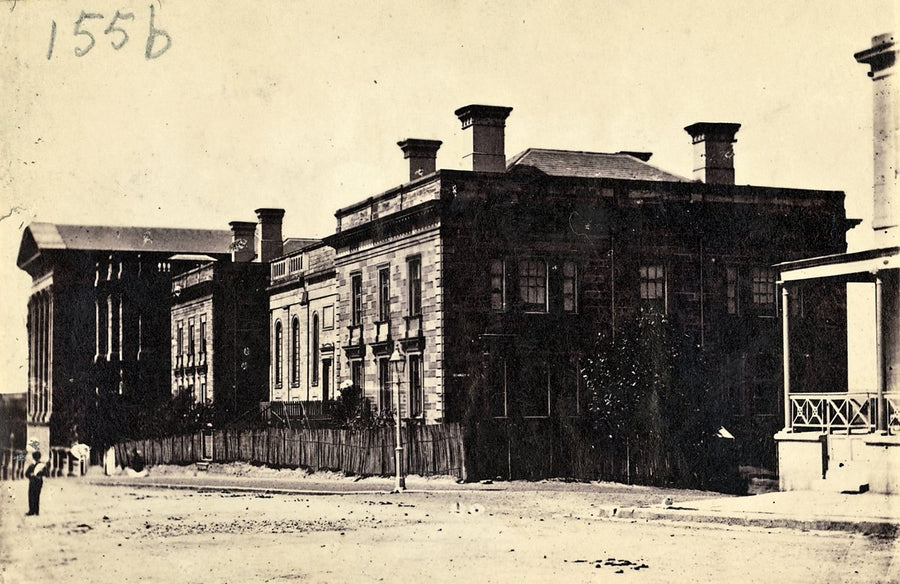 Sydney Grammar School, College Street — photograph, from College Street, 1870