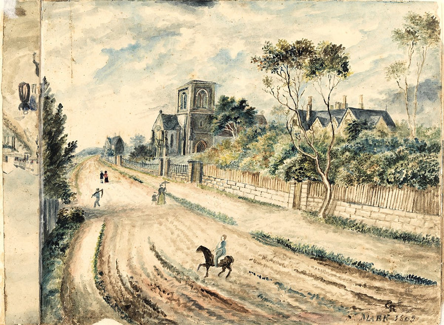St Mark's Church, Darling Point — illustration, from Darling Point, 1863