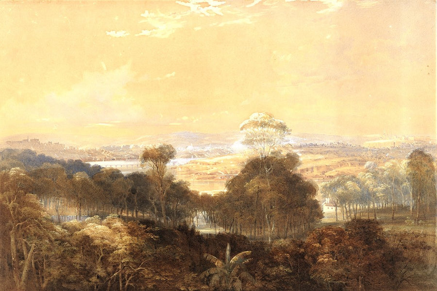 Sydney Harbour from Mr Blacket's house, Glebe — illustration, from Glebe, 1861