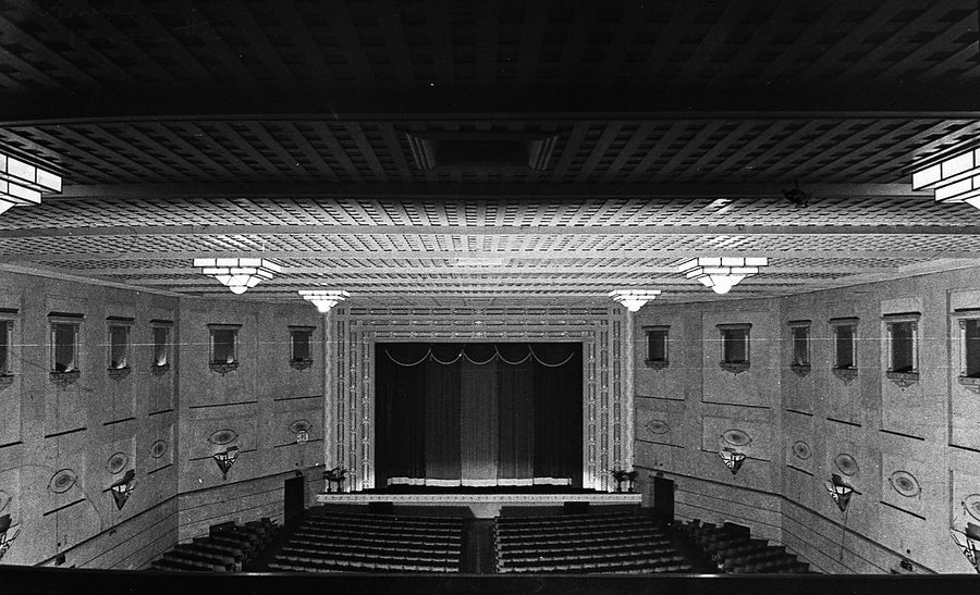 Civic Theatre, Parramatta — auditorium and proscenium — photograph, from Parramatta, 1942