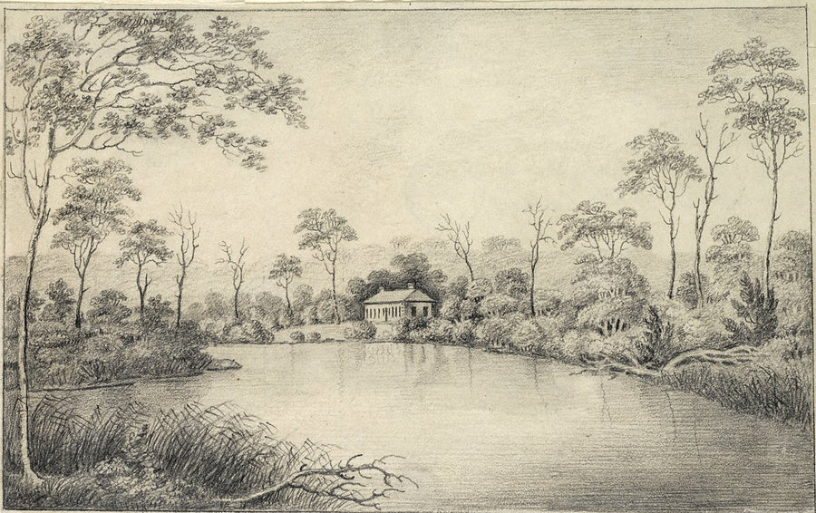 Georges River near Liverpool: the property of George Johnston — illustration, from Georges Hall, 1819