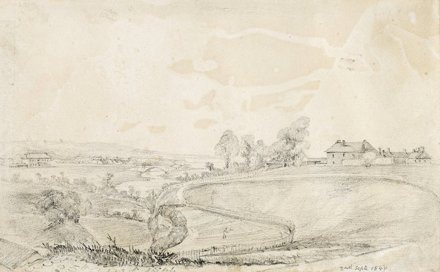 Government House, Parramatta, sketched 3 September 1844 — illustration, from Parramatta Park