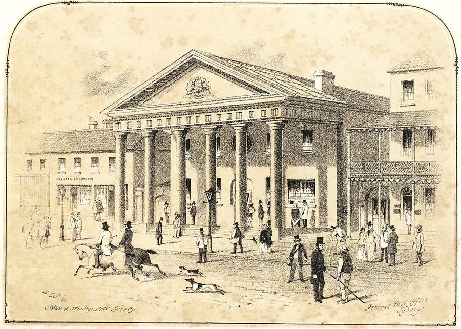 General Post Office, Sydney — illustration, from Sydney General Post Office, 1856