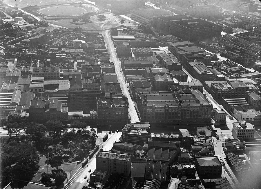 Inner Sydney from the air — photograph, from Sydney, c. 1940
