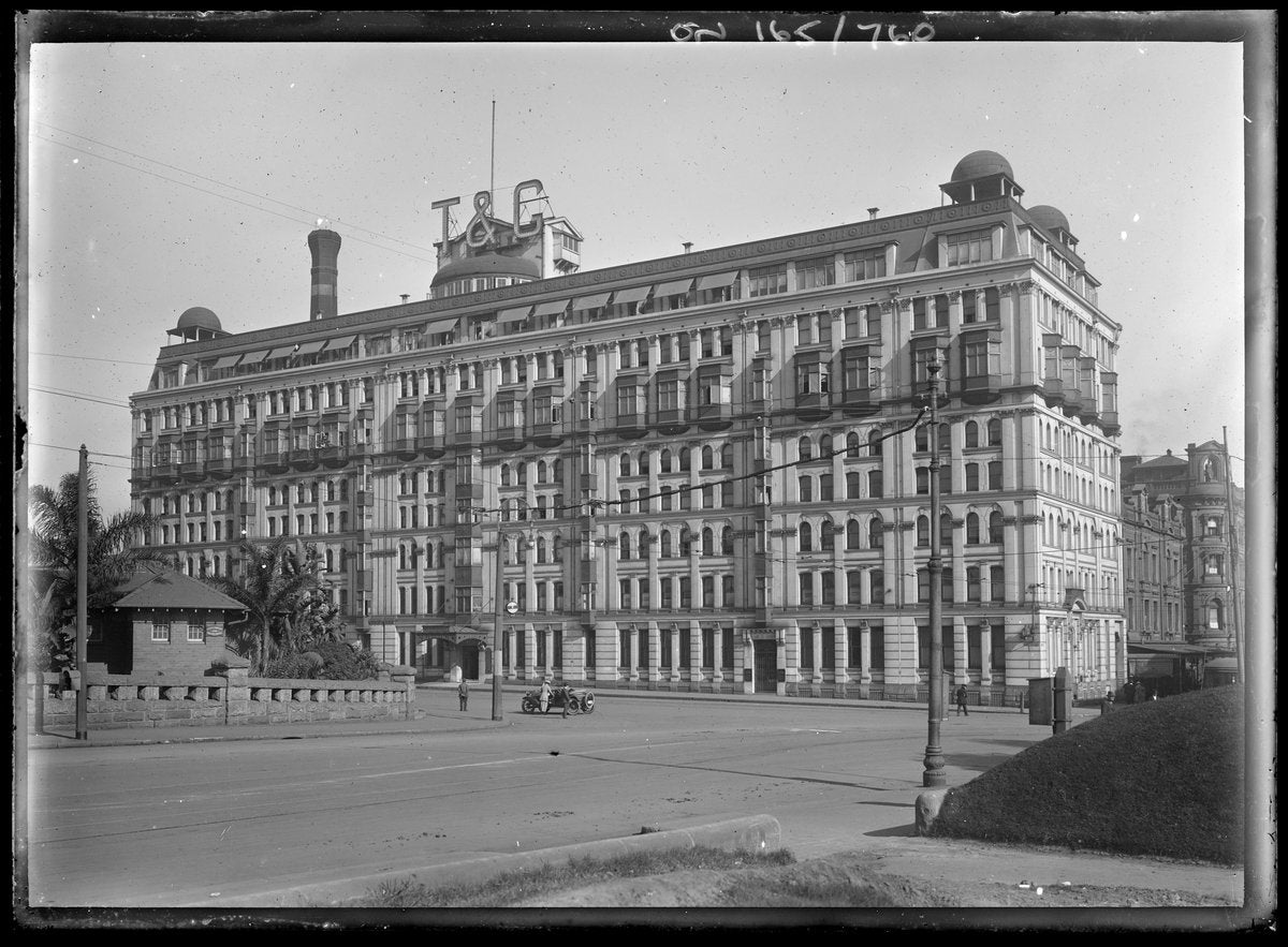 T&G Mutual Life building, Elizabeth Street, Sydney — photograph, from T&G Mutual Life building, Elizabeth Street, Sydney, circa 1911