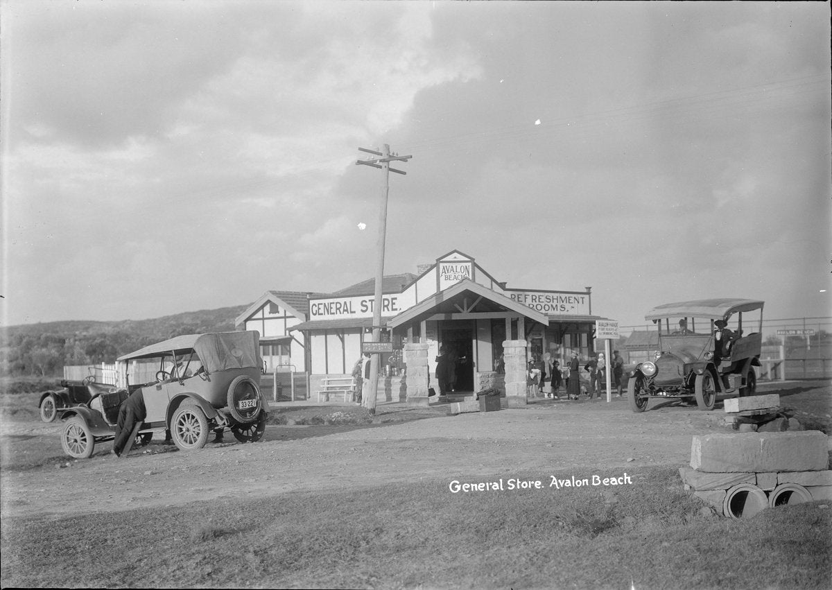 General Store and Refreshment Rooms, Avalon Beach — photograph, from Avalon Beach, circa 1924