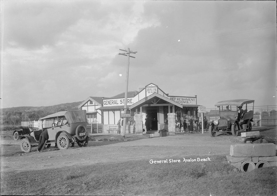 General Store and Refreshment Rooms, Avalon Beach — photograph, from Avalon Beach, circa 1924