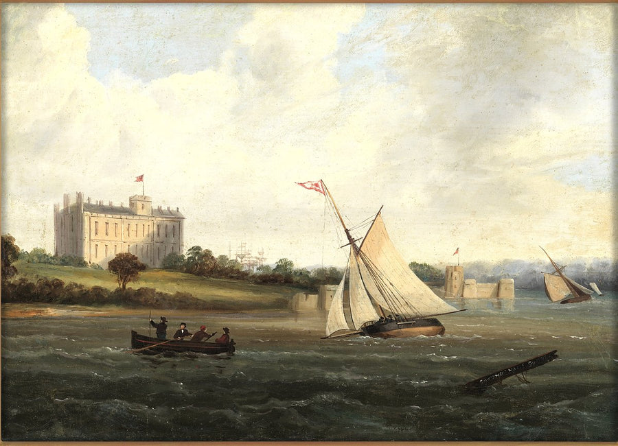 Government House and Fort Macquarie from Sydney Harbour — illustration, from Government House, circa 1860