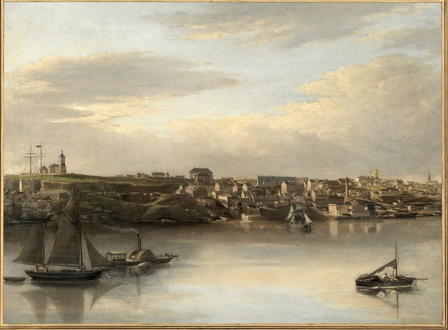 Miller's Point and Darling Harbour from Balmain, ca. 1870 — illustration, from Millers Point, circa 1870
