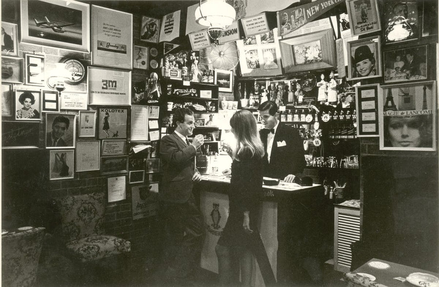 Souvenir-lined bar interior, Sydney — photograph, from Sydney CBD, circa 1967