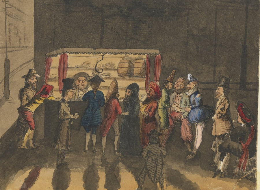 After the Fancy Ball — illustration, circa 1870