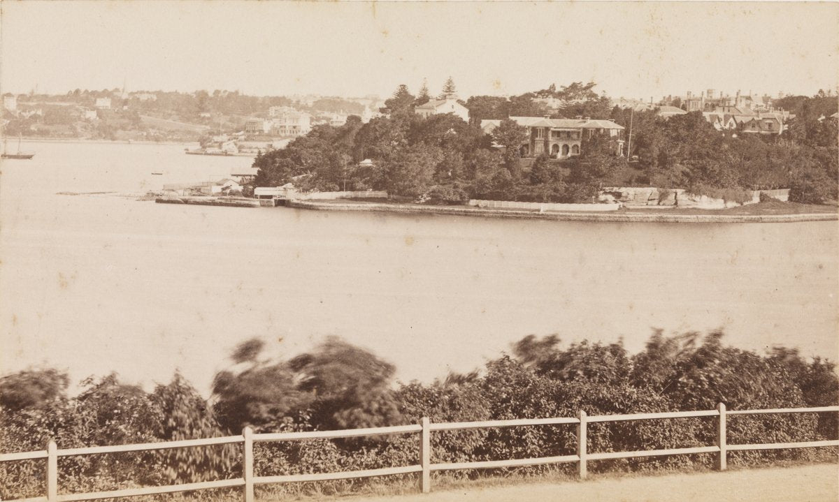 Potts Point waterfront, Sydney — photograph, from Potts Point, circa 1879