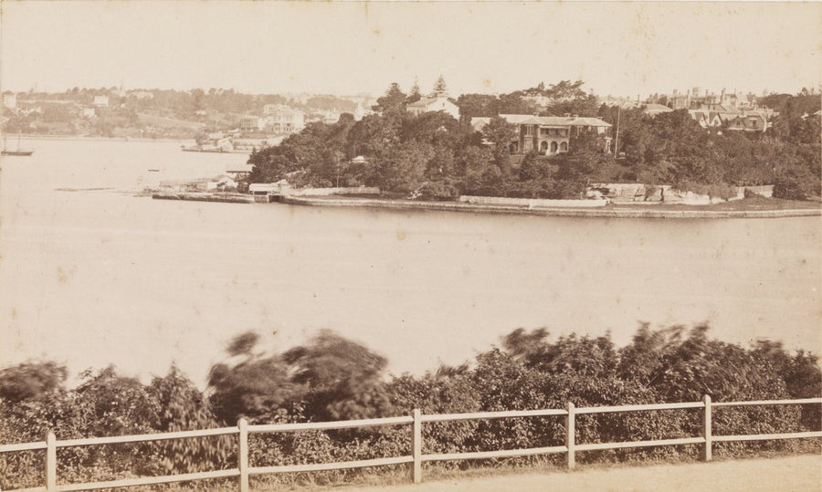 Potts Point waterfront, Sydney — photograph, from Potts Point, circa 1879
