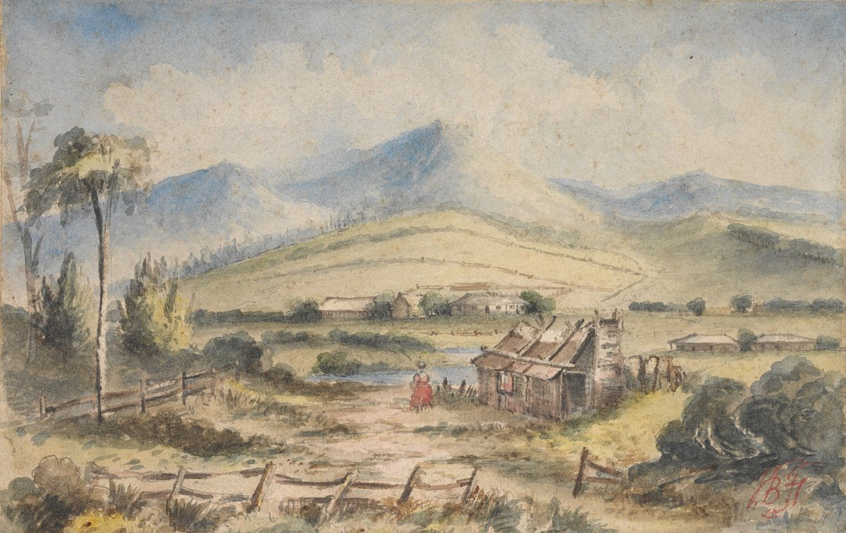 Mopes Creek outstation, Victoria, 1851 — illustration, circa 1851