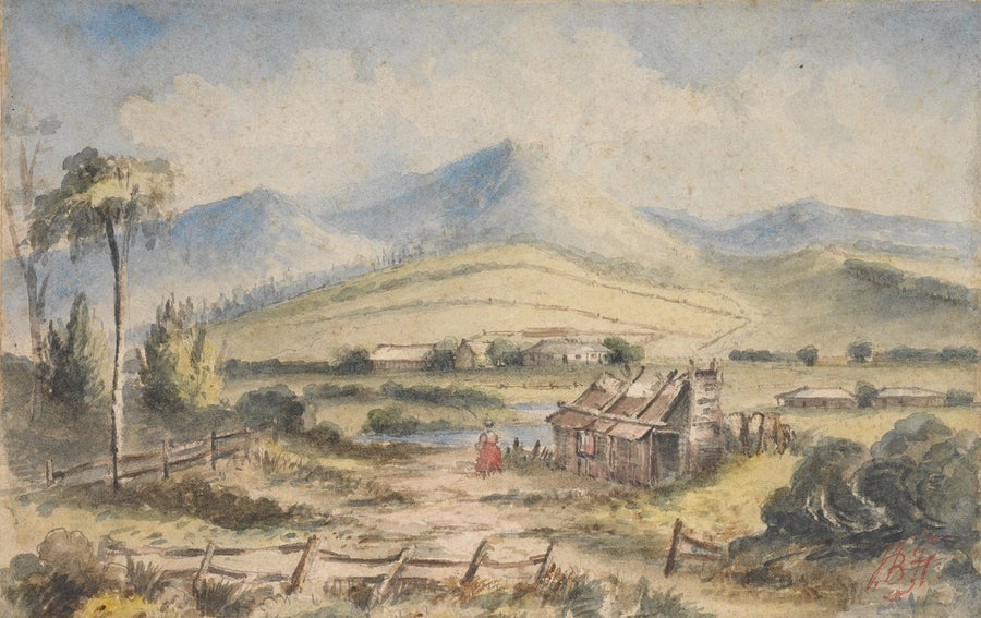 Mopes Creek outstation, Victoria, 1851 — illustration, circa 1851