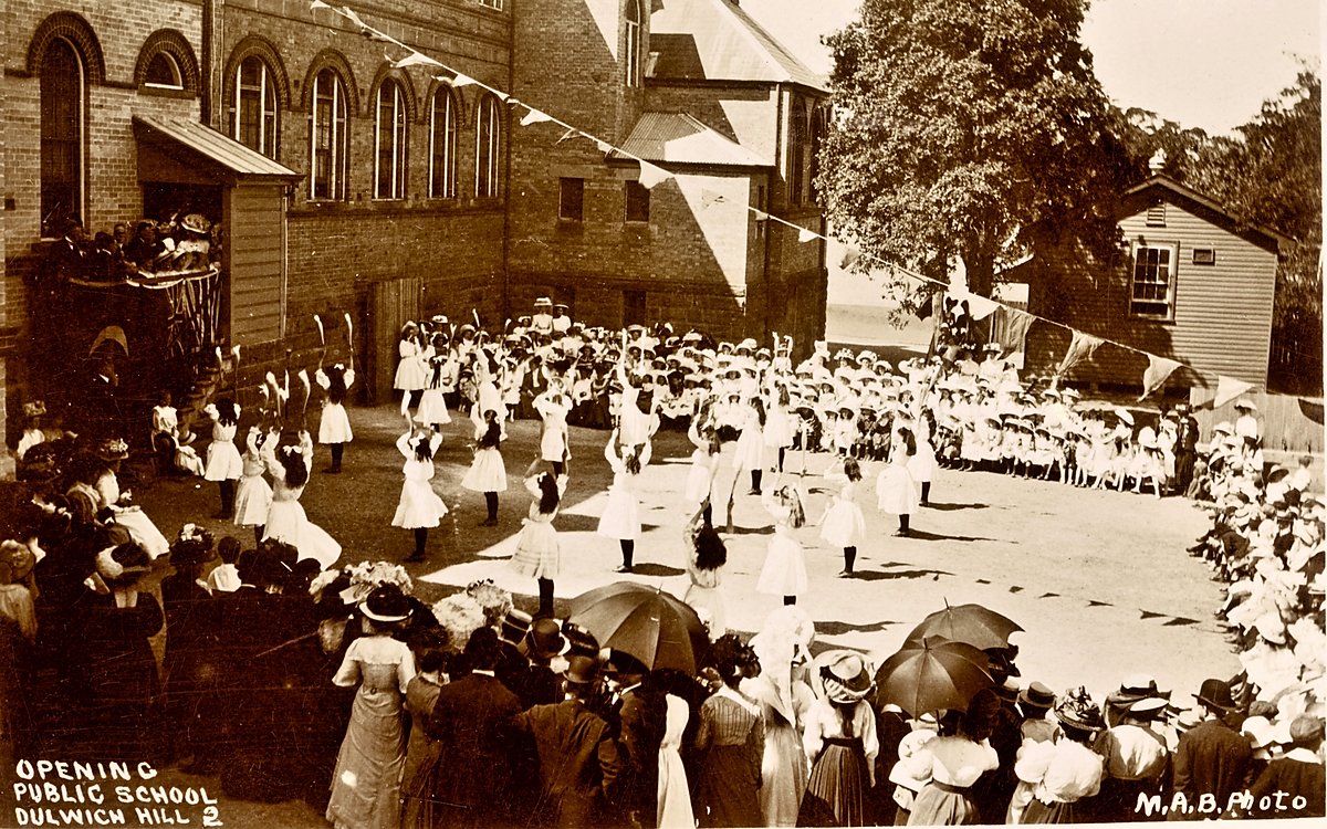 Opening of Dulwich Hill Public School — photograph, from Dulwich Hill Public School, circa 1900