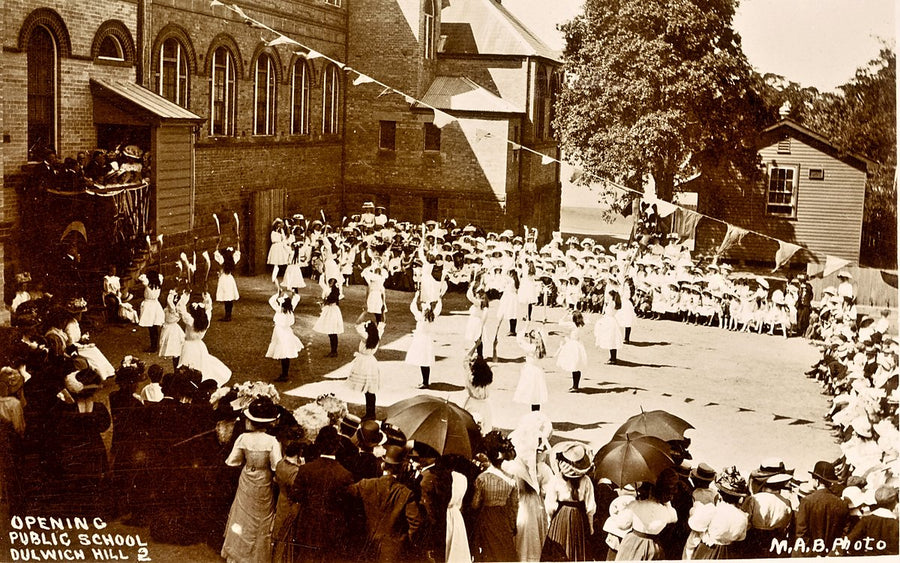 Opening of Dulwich Hill Public School — photograph, from Dulwich Hill Public School, circa 1900