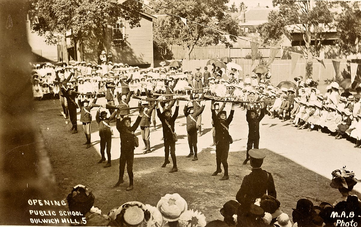Opening of Dulwich Hill Public School — photograph, from Dulwich Hill Public School, circa 1900