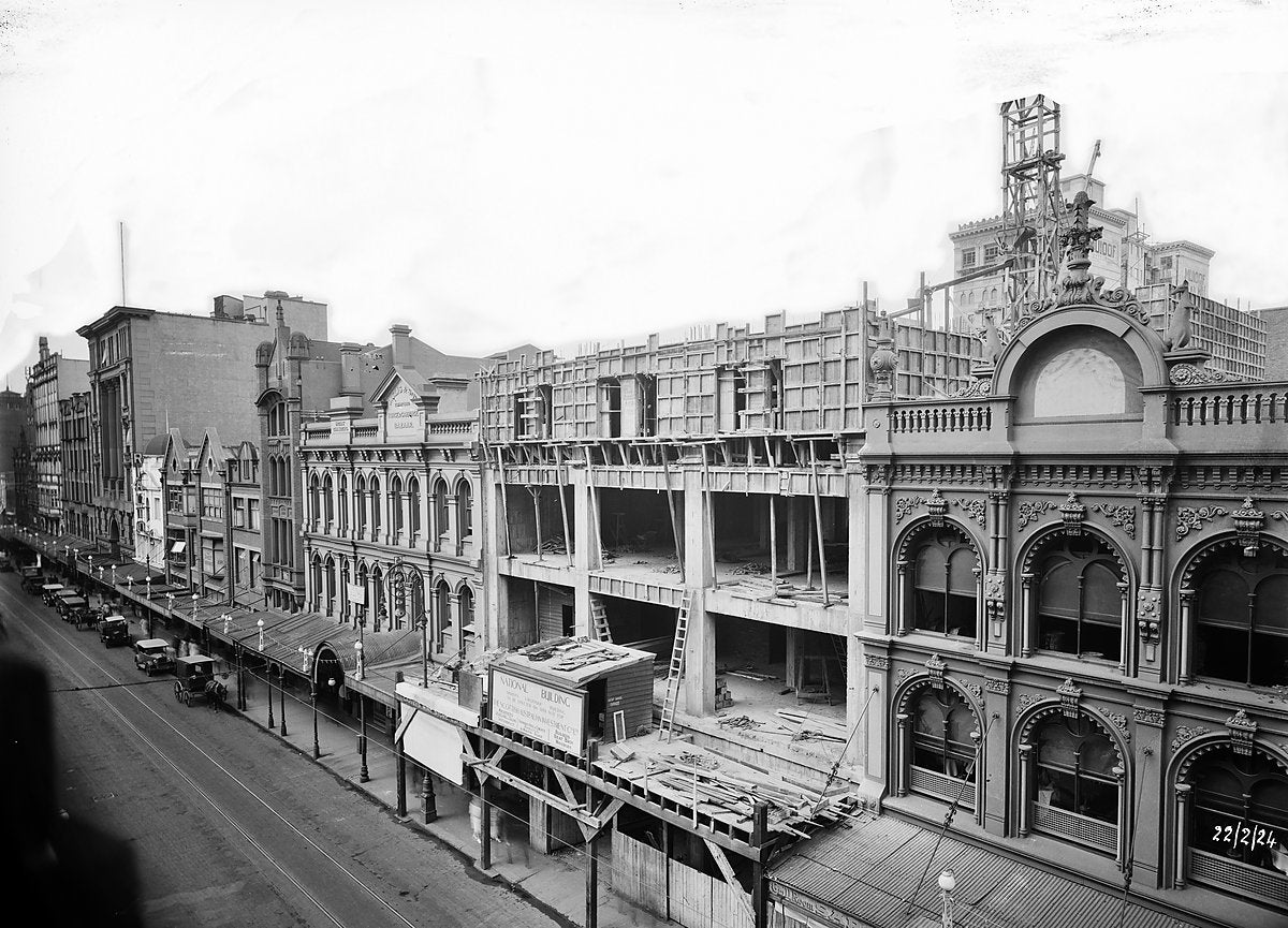 National Building under construction, Sydney, 1924 — photograph, circa 1924