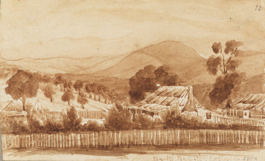 Nacki Nacki Cottage, Murrumbidgee region, New South Wales — illustration, circa 1843