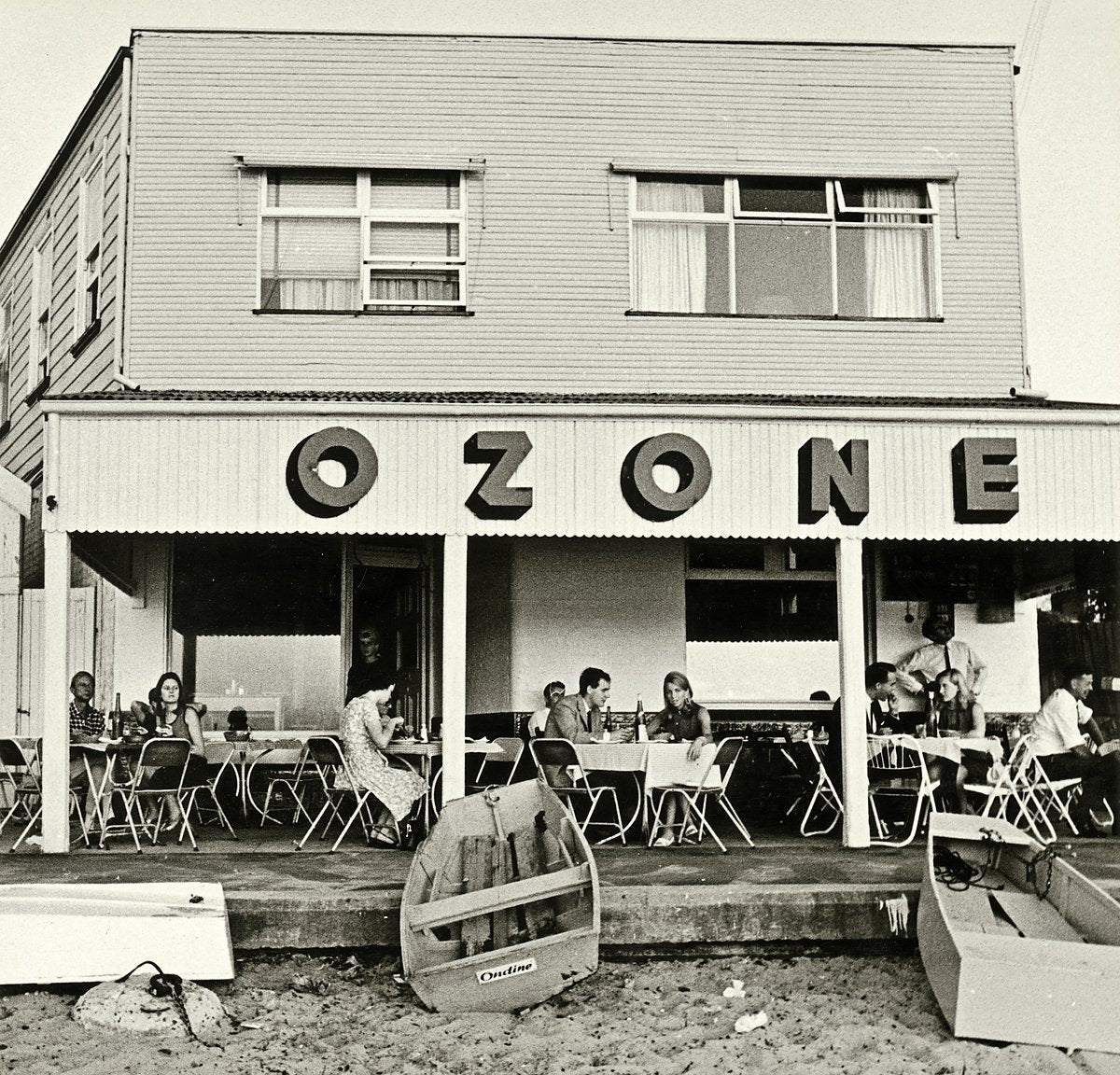 Ozone Café dining terrace, Watsons Bay — photograph, from Watsons Bay, circa 1966