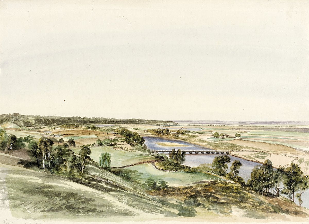 Richmond Bridge on the Hawkesbury, 1864 — illustration, from North Richmond, circa 1864