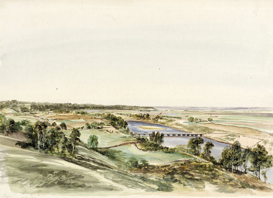 Richmond Bridge on the Hawkesbury, 1864 — illustration, from North Richmond, circa 1864