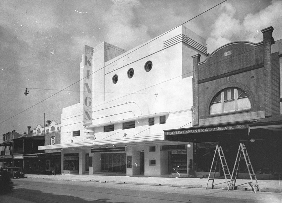 Kings Theatre, Marrickville Road, 1937 — photograph, from Marrickville Road, circa 1937