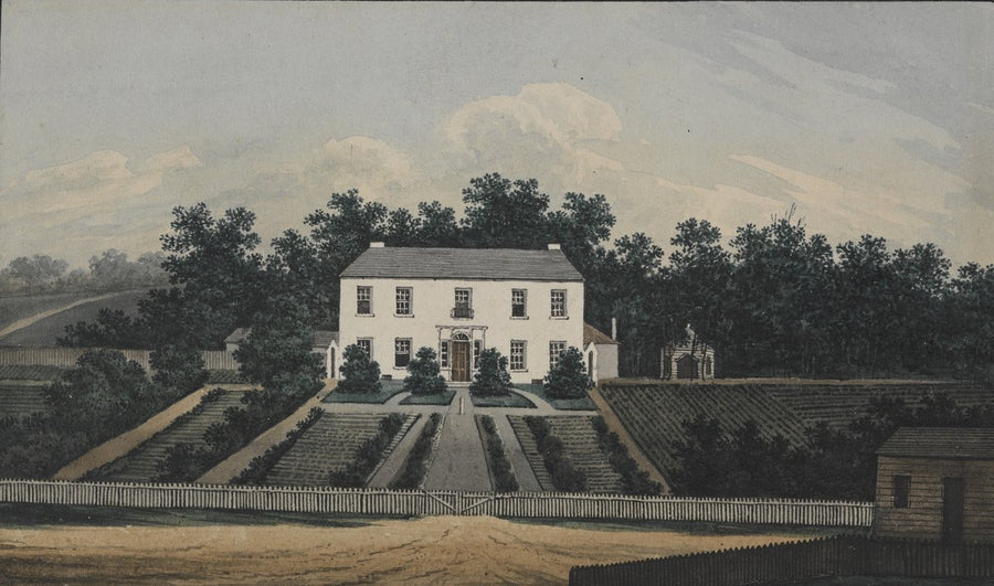 Government House, Parramatta, 1805 — illustration, from Old Government House, circa 1805