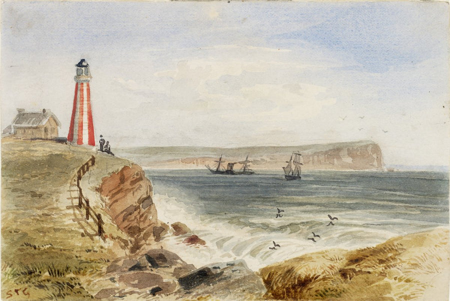 Inner Lighthouse, South Head, Port Jackson — illustration, from South Head Lighthouse Walk, circa 1858