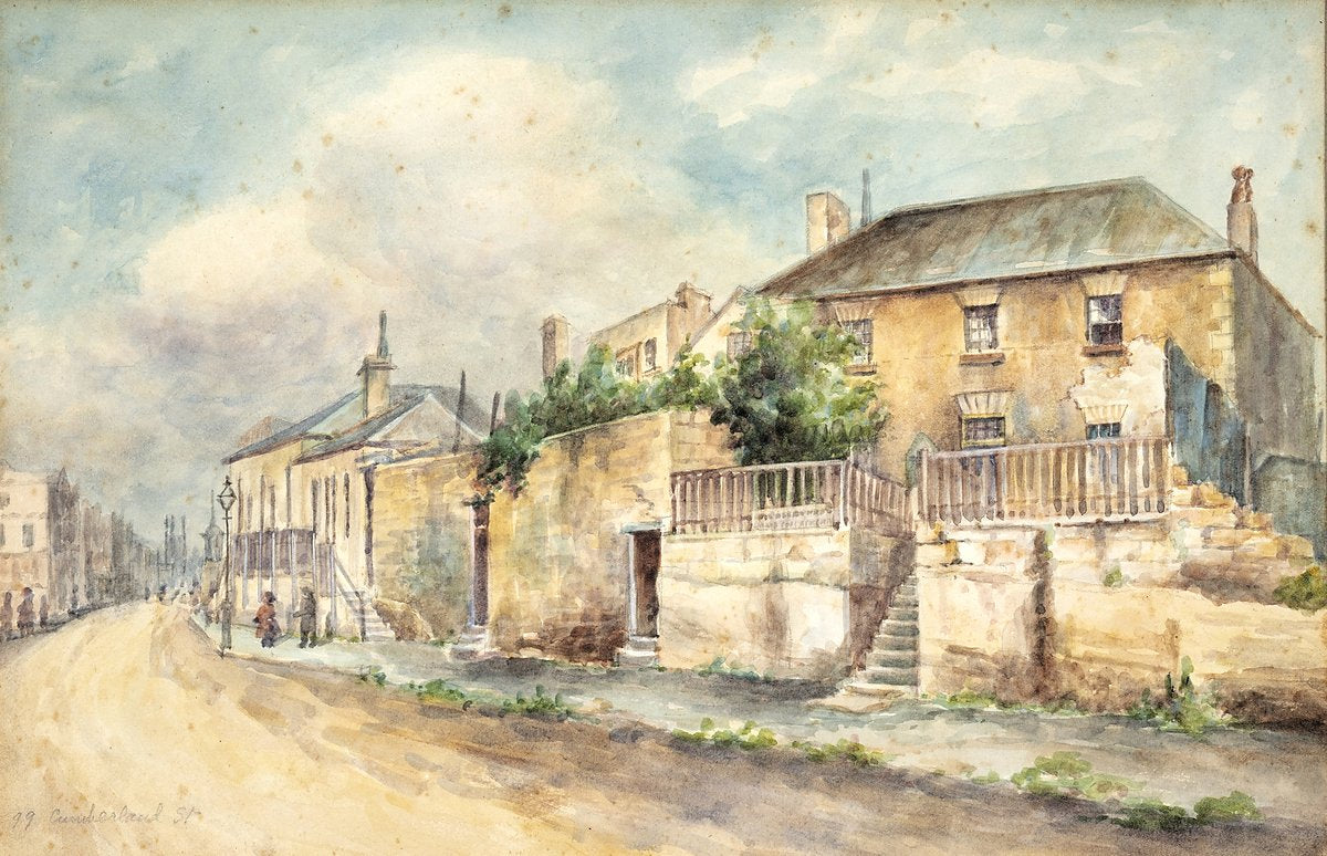 99 Cumberland Street, The Rocks, Sydney — illustration, from Cumberland Street, circa 1910