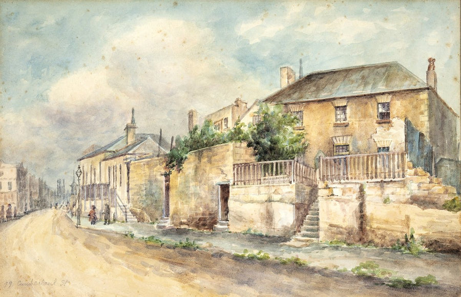 99 Cumberland Street, The Rocks, Sydney — illustration, from Cumberland Street, circa 1910