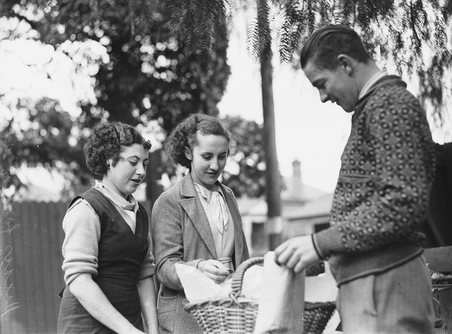 Employees at Vicars Woollen Mills, Marrickville, 1936 — photograph, from Marrickville, circa 1936