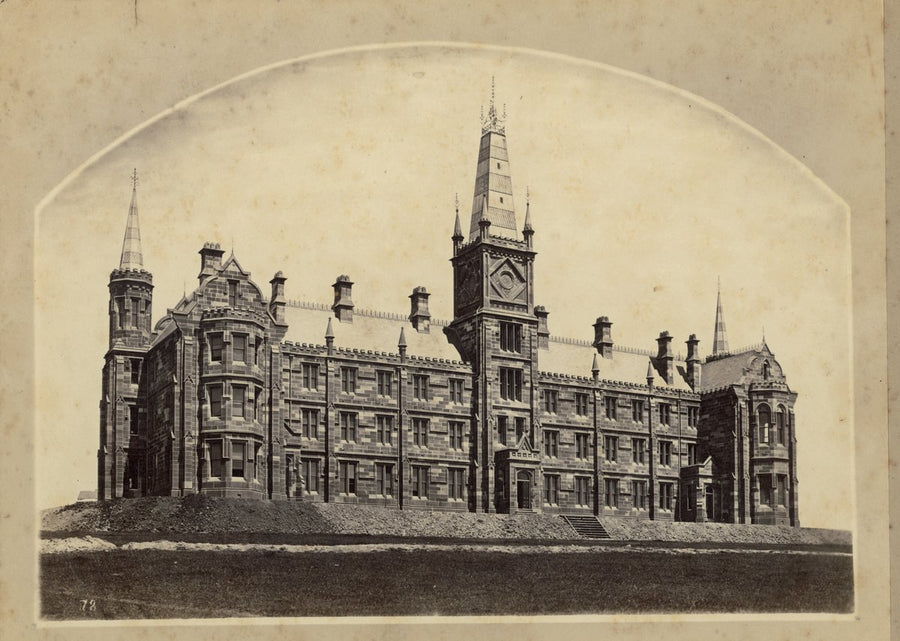 St Andrew's College, University of Sydney, shortly after completion — photograph, from St Andrew's College, University of Sydney, Camperdown, circa 1876