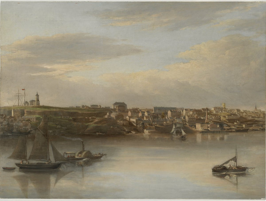 Miller's Point and Darling Harbour from Peacock Point, Balmain, ca. 1870 — illustration, from Millers Point, circa 1870