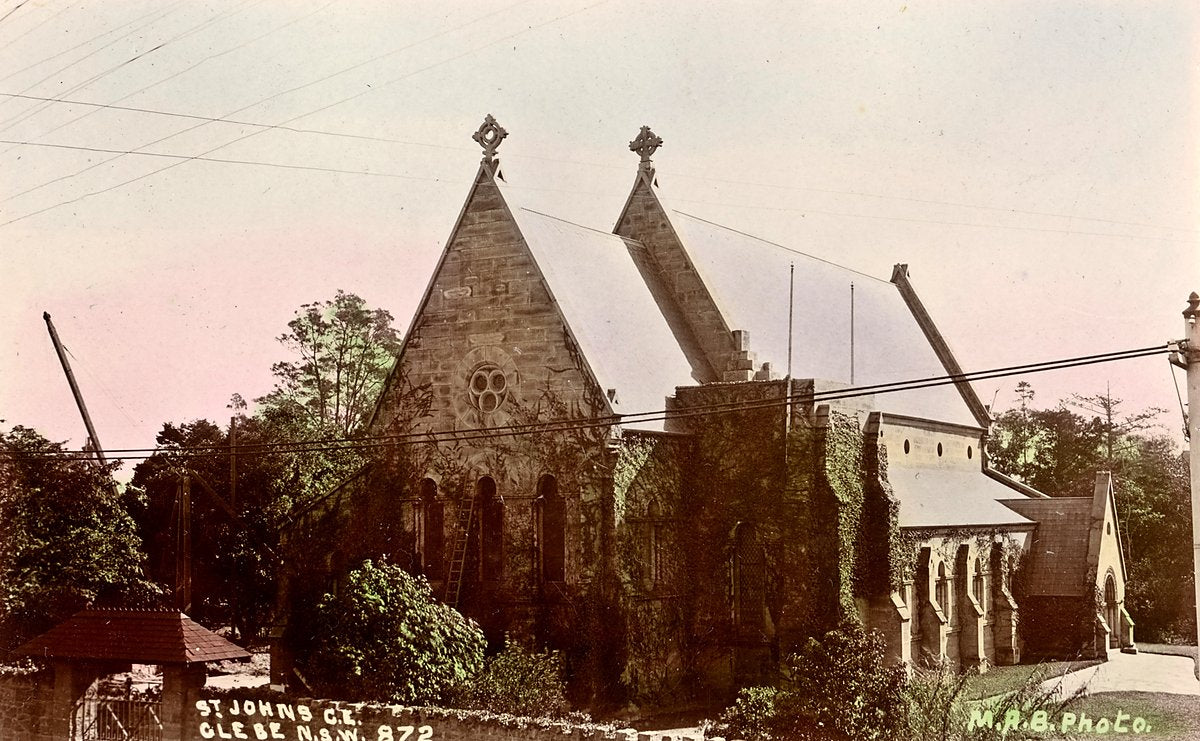 St John's Church of England, Glebe — photograph, from Saint John's, c. 1900–27