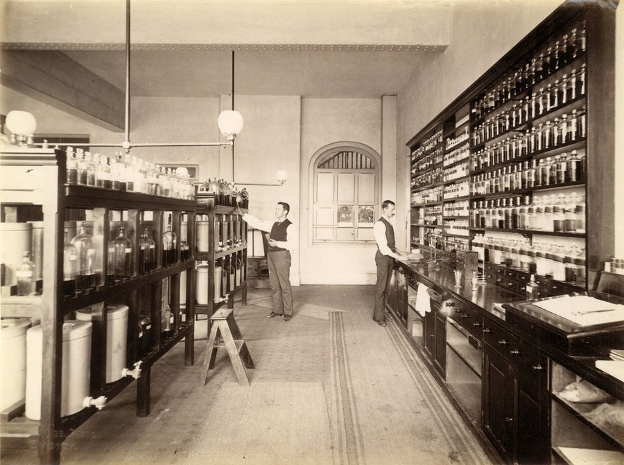 Royal Prince Alfred Hospital dispensary, Camperdown — photograph, from Royal Prince Alfred Hospital, circa 1886