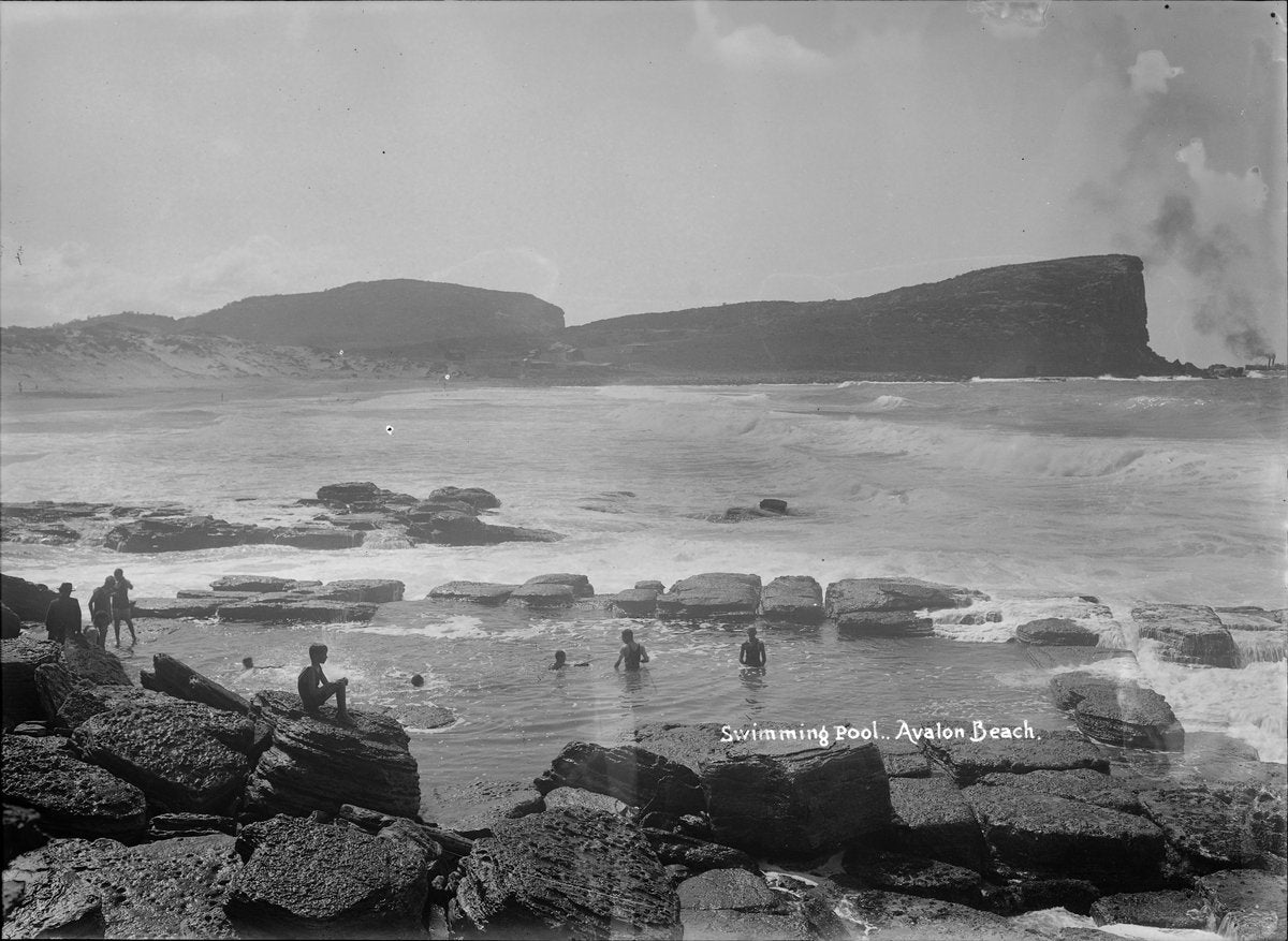 Swimming pool, Avalon Beach — photograph, from Avalon Beach, circa 1924