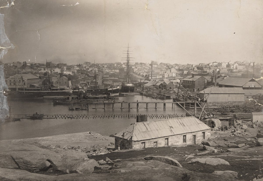 Mort's Dock and Engineering Company, Balmain, 1887 — photograph, from Mort's Dock, circa 1887