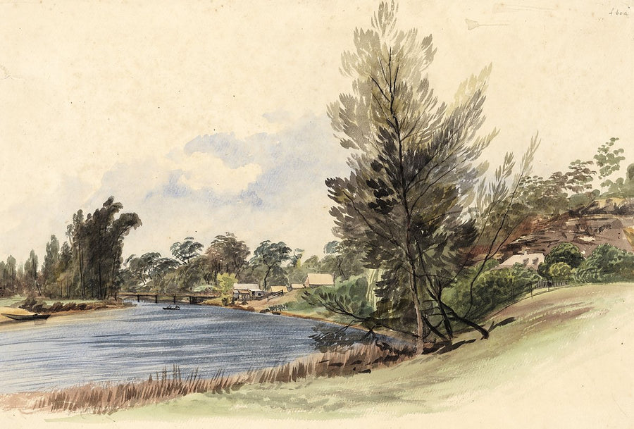 Thompson's Bridge, Cook's River — illustration, from Campsie, 1862