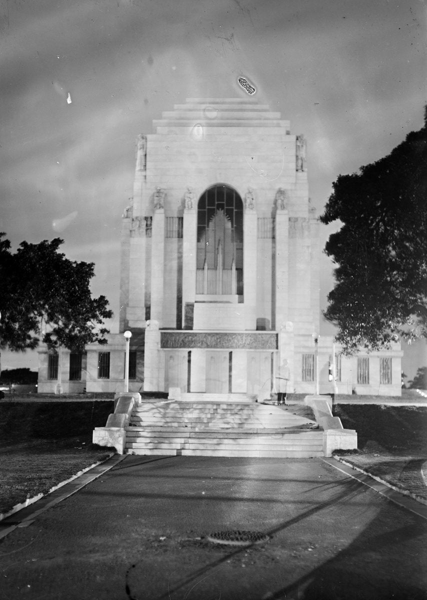 Anzac Memorial, Hyde Park, Sydney, 1934 — photograph, from Anzac Memorial, circa 1934