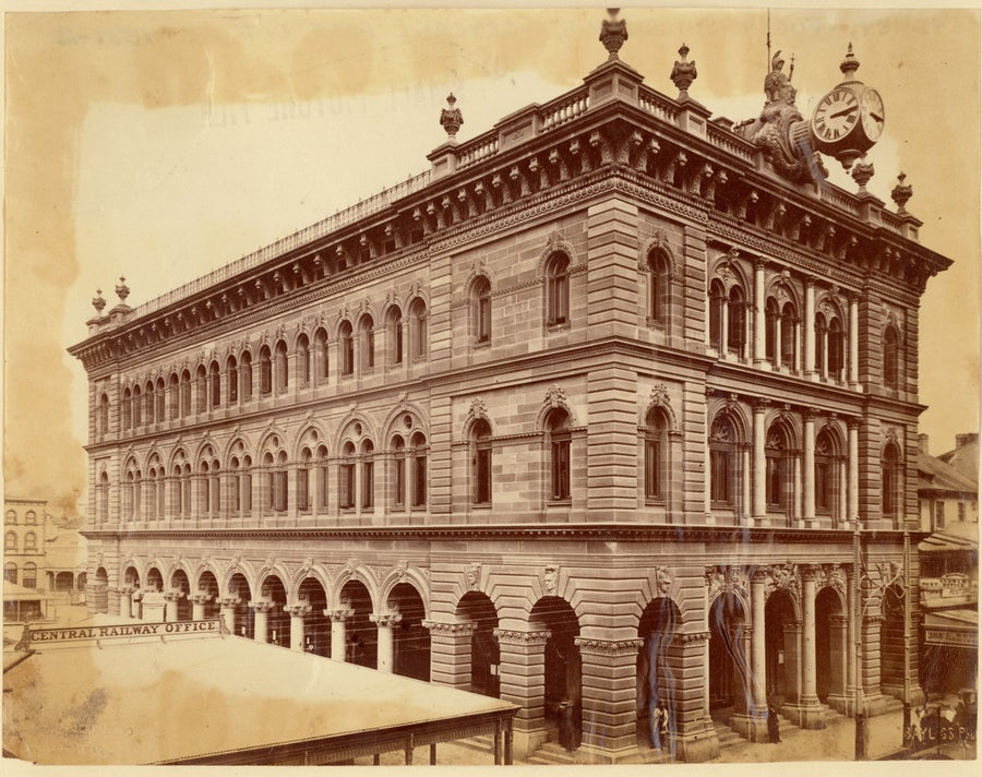 General Post Office, Sydney, by Charles Bayliss, c.1878 — photograph, from Sydney General Post Office, Martin Place, Sydney, circa 1878