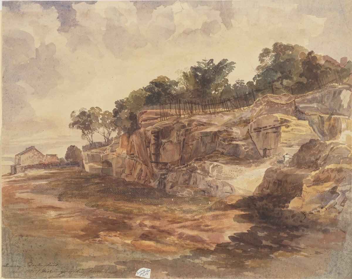 Sandstone quarry, Darlinghurst, 1856 — illustration, from Darlinghurst, circa 1856