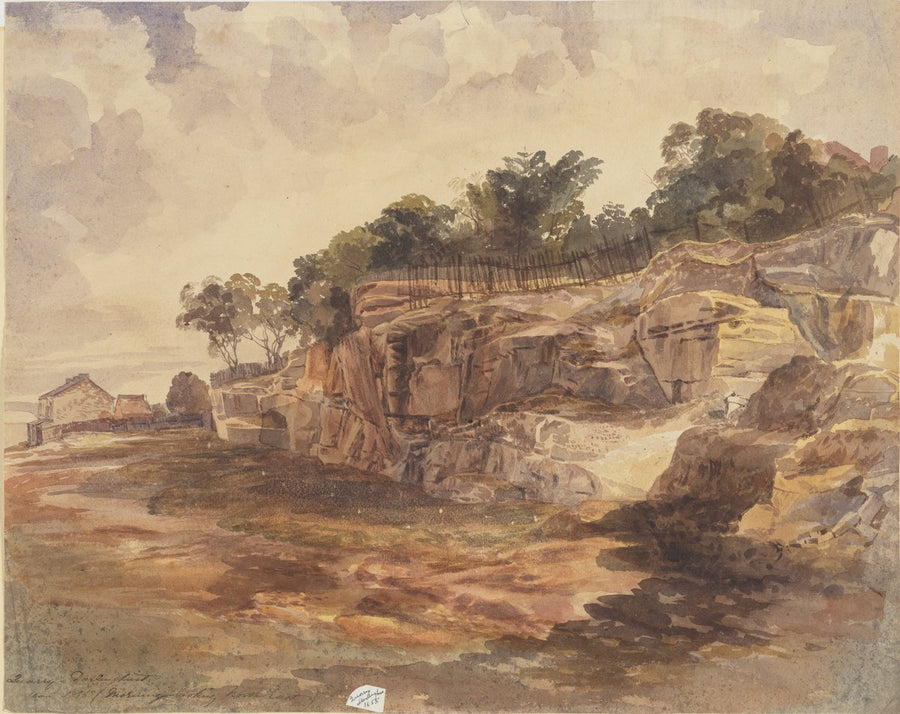 Sandstone quarry, Darlinghurst, 1856 — illustration, from Darlinghurst, circa 1856